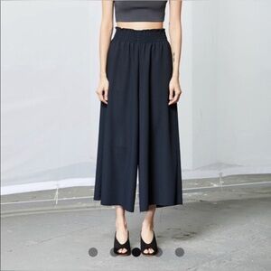Rachel Comey Monterey Black Cropped Wide Leg Pant Lightweight Size 4-6